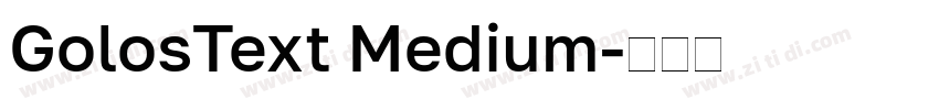 GolosText Medium字体转换
